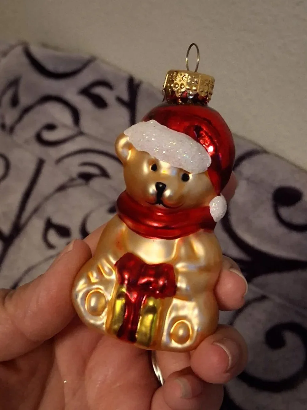 Vintage Blown Glass Santa Claus Snowman Nutcracker Hanging Christmas Ornaments